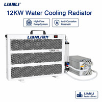 Radiateur de refroidissement à eau 12KW, refroidisseur liquide industriel, double affichage numérique, contrôle de température, personnalisable OEM pour l'informatique haute performance