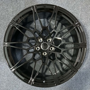 Nouvelles roues de voiture de tourisme en alliage forgé noir personnalisé 15-24 pouces 5x114.3 5x112 jantes sport concaves pour <span class=keywords><strong>A4</strong></span> A6 <span class=keywords><strong>B8</strong></span> C7 F30 E90 X5 - Product Image 2