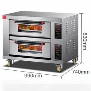 Horno Eléctrico de Acero de Alta Calidad y Gran Capacidad para Panadería, 2 Niveles, 2 Bandejas, Horno para Pizza y Pan, Maquinaria Comercial para Cocina - Product Image 6