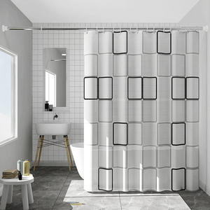 Cortina <span class=keywords><strong>de</strong></span> Ducha <span class=keywords><strong>de</strong></span> Poliéster Transparente, Moderna, Ecológica, Impermeable y <span class=keywords><strong>Antimoho</strong></span> para <span class=keywords><strong>Baño</strong></span> con Diseño <span class=keywords><strong>de</strong></span> Diseñador - Product Image 1