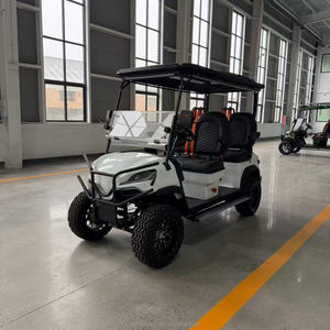 Voiturette de <span class=keywords><strong>golf</strong></span> électrique blanche, conçue spécifiquement pour le tourisme guidé dans les zones panoramiques, avec un <span class=keywords><strong>toit</strong></span> et une bande lumineuse - Product Image 1
