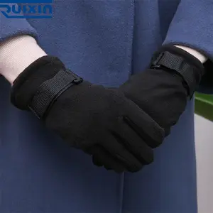 Wholesale Custom Acrylic Gloves Knitted Polar Fleece Lining Touchscreen Mitten Printing Logo Low MOQ Custom Your Own LOGO