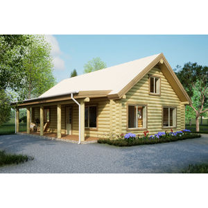 Cabaña <span class=keywords><strong>de</strong></span> <span class=keywords><strong>Madera</strong></span> Prefabricada Económica y Moderna con Altillo y Porche, 1266 Pies Cuadrados (36'x24'), Instalación Rápida para Uso como Villa - Product Image 1