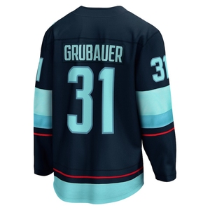Vente en gros de maillots de hockey sur glace brodés Seattle City Kraken # 31 Philipp Grubauer # 10 Matty Beniers # 29 Vince Dunn Uniforme de Hockey - Product Image 3
