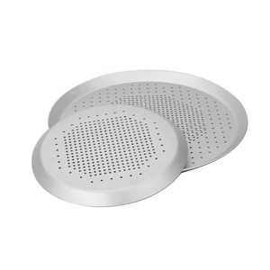 <span class=keywords><strong>Teglia</strong></span> per <span class=keywords><strong>Pizza</strong></span> Rotonda Commerciale da 12 Pollici, <span class=keywords><strong>Teglia</strong></span> Antiaderente da <span class=keywords><strong>30</strong></span> <span class=keywords><strong>cm</strong></span> in Lega di Alluminio Anodizzato Forata - Product Image 5