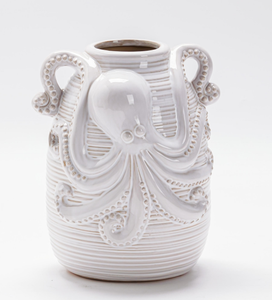 Modern <b>Small</b>-Mouth Glazed Ceramic <b>Vase</b> Octopus Flower Ceramic Porcelain <b>Vases</b> for Living Room and Garden Decor - Product Image 5