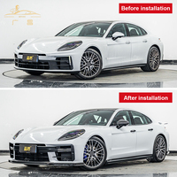 PINDUN Kit de carrosserie en fibre de carbone pour Porsche pour Panamera 976 Mise à niveau des pare-chocs de voiture en fibre de carbone sèche