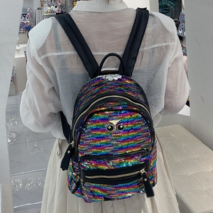 Bellissimo Zaino Colorato con Paillettes, Zaino da <span class=keywords><strong>Donna</strong></span> di Marca di Alta Moda, Grande Capacità, Borsa Scolastica Premium Resistente 2366 - Product Image 2