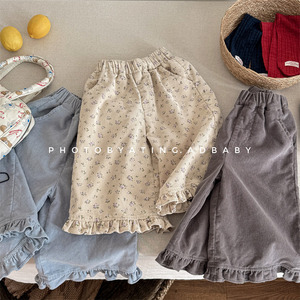 Abbigliamento per Bambini 2025 Novità Primavera <span class=keywords><strong>Pantaloni</strong></span> a Nove Punti in Velluto a Coste <span class=keywords><strong>Pantaloni</strong></span> Casual per <span class=keywords><strong>Bambina</strong></span> <span class=keywords><strong>Pantaloni</strong></span> Primaverili per Bambini - Product Image 4