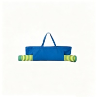 Sac de transport personnalisé pour accessoires de mahjong, grand format, en toile, avec pochette avant