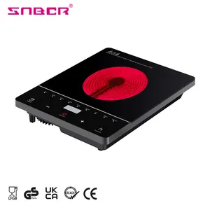 Household 2000W Electric Stove Infrared Hot Plates Multifunction Digital Burner Induction Cooker Glass Ceramic Cooktop