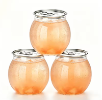 Offre Spéciale – Bouteilles et Canettes en Plastique PET Transparentes avec Couvercle, Faciles à Ouvrir, Capacités 210/330/350/500/650/700 ml