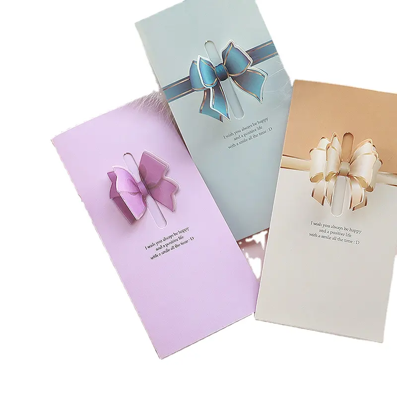 Neue Produkte Grußkarten mit Envolpe Hersteller benutzer definierte Hochzeits einladung karten hohe Qualität danke Karten