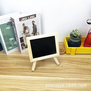 Wooden Blackboard 17x15 Cm Solid Wood Frame <b>Mini</b> <b>Desk</b> Message Board Single Sided - Product Image 3