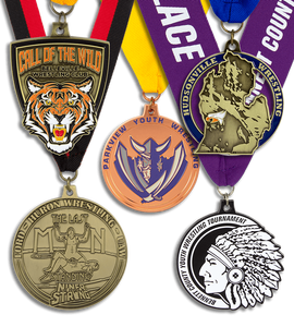 Fabricant Médaille personnalisée 3D <span class=keywords><strong>Namel</strong></span> Logo Or Argent Cricket Basketball Football américain Médailles de football Médailles en métal en alliage de zinc - Product Image 1