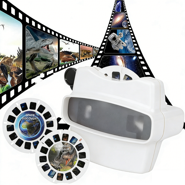 CPC Children Science Education Toys Discovery Photo Slide Viewer Custom Reels 3d  Viewfinders for Kids Toys