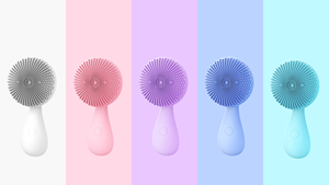 Massaggio viso portatile per pulizia profonda a 5 colori con Base di ricarica magnetica rotante Stereo - Product Image 6