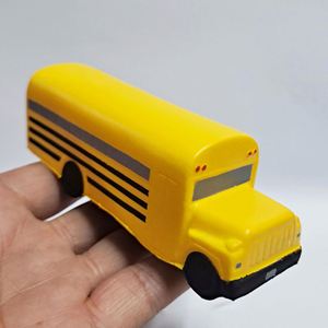 School Bus Shaped Foam Stress <b>Ball</b> with Custom Logo-Anti-Stress <b>Squeeze</b> Toy for Corporate Promotional Gifts - Product Image 6