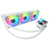 Radiateur LGA 1851 5V ARGB 360 mm Écran LCD Refroidisseur liquide AIO Refroidisseur CPU avec écran pour CPU