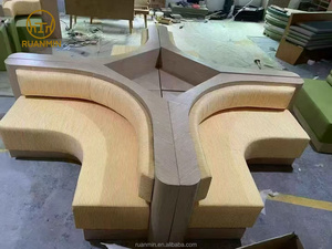 Muebles de restaurante de pizza de comida rápida personalizados, café, banquetes, mesas y sillas de interior, asientos de cabina, juegos de muebles comerciales - Product Image 3