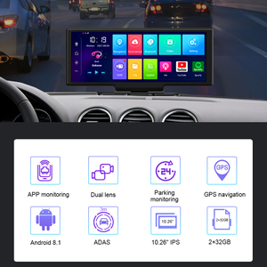 Cámara DVR para Auto 4G con GPS, FHD 1080P, Android 8.1, Dashcam con Navegación, ADAS, <span class=keywords><strong>Grabadora</strong></span> <span class=keywords><strong>de</strong></span> Video para Auto, Lente Dual, Visión Nocturna - Product Image 4