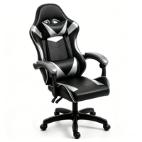 Fauteuil de Gaming Esports en Cuir en Gros OEM, Siège Ergonomique de Course avec Support Lombaire Réglable, Base en Acier Inclinable Professionnel