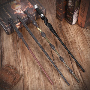 Baguette magique Harry Potter bleue avec estampage or, coffret cadeau, baguette magique d'Hermine, baguette magique de Dumbledore, cadeau d'anniversaire - Product Image 3