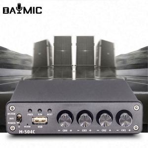 แอมพลิฟายเออร์รถยนต์แบบเต็มช่วงเสียง รุ่น M1 กำลังขับ 4*50 วัตต์ รองรับ 4 ช่อง RCA พร้อมบลูทูธ 5.0 จากโรงงาน OEM - Product Image 2