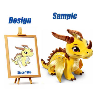 Peluche Mascotte Dragon Personnalisée Faite à la Main par l'Usine Shengye ASTM <span class=keywords><strong>BECI</strong></span>, Jouet en Peluche ODM Personnalisé, Cadeau pour Amis et Entreprises - Product Image 1