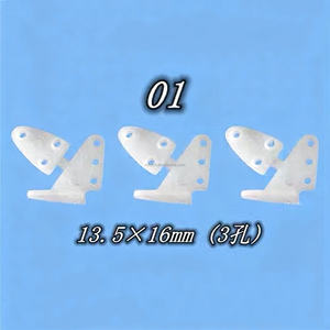 Modèles DIY pour aéronefs en bois de balsa et nylon gris clair, avec cornes à 3 et 4 trous - Product Image 2