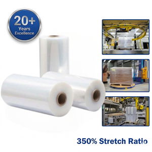 Film étirable souple résistant aux perforations, film étirable de qualité industrielle 23 microns pour les marchandises à bords tranchants - Product Image 1
