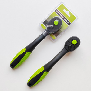 Lixin Ratchet Wrench 1/2 Inch 72 Tooth Plastic Coated Curved Handle Auto Repair Tool - Product Image 1