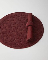 Set de table rond perlé fait main, design bohème, en tissu vert, pour la maison, les mariages et les fêtes