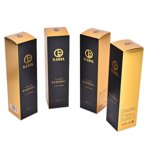 Boîte en carton personnalisée de luxe avec impression dorée <span class=keywords><strong>pour</strong></span> emballage cosmétique, crème, toner, sérum, produits de beauté, en vrac - Product Image 6