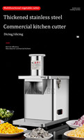 Fruit Groente Slice Kubus Snijmachine Elektrische Snijmachine Aardappel Ui Groente Wortel Bananenchips Dicer