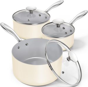 Sartén Antiadherente de Cerámica Saludable, Ecológica, Apta para Inducción, de Aleación de Aluminio Forjado Personalizada OEM, Venta Directa de Fábrica Premium - Product Image 3