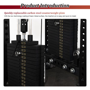 Estación de entrenamiento multifunción para ejercicios de tracción alta y <span class=keywords><strong>baja</strong></span> <span class=keywords><strong>con</strong></span> <span class=keywords><strong>polea</strong></span>, personalizada al por mayor, de un solo lado - Product Image 2