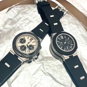 Reloj Mecánico de Cuerda Automática con Bisel de Cerámica, Diseño de Esfera de Cronógrafo de Tres Ojos, Función Luminosa y Correa de Goma - Product Image 3