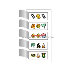 Billets de loterie personnalisés avec tirage à fente multi-emplacements, impression CMJN 4 couleurs, cartes à tirer personnalisées pour jeux de hasard - Product Image 5