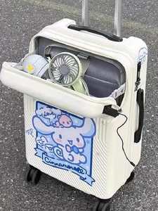 Valise Cabine à Ouverture Frontale 20 Pouces Multifonctionnelle 24 Pouces pour Voyage d'Affaires avec Poignée Télescopique Cinnamoroll en Néoprène - Product Image 6