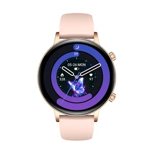 MK96 Rose Gold Smart Watch with Silicone Strap for Women Health Fitness Tracker Heart Rate Monitor 100+ Sports BT Calling - Product Image 2