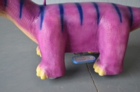 Trottinette électrique animatronique dinosaure à monnayeur pour enfants, modèle de parc d'attractions, trottinette dinosaure pour centre commercial
