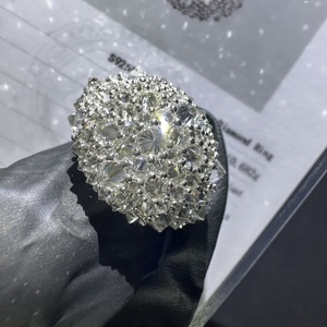 Bague pour homme en diamant de laboratoire, style Hip Hop, entièrement sertie, avec mosaïque inversée - Product Image 2