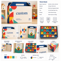 Scatola di Spedizione Personalizzata in Cartoncino Bianco 450 Gsm con Stampa a Colori per Puzzle e Giochi Educativi