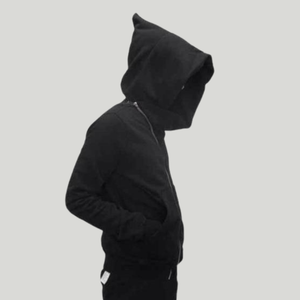Sweat-shirt à capuche surdimensionné pour homme, en coton 100%, avec fermeture éclair, style <span class=keywords><strong>cape</strong></span> de sorcier, assassin, vente en gros - Product Image 1