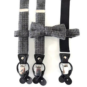 <span class=keywords><strong>Tirantes</strong></span> para Pantalones de <span class=keywords><strong>Traje</strong></span> para <span class=keywords><strong>Hombre</strong></span>, Color Negro Sólido, 6 Clips, 3.0 cm, Listos para Enviar, <span class=keywords><strong>Tirantes</strong></span> de <span class=keywords><strong>Boda</strong></span> con Hebilla de Clip de Goma - Product Image 4