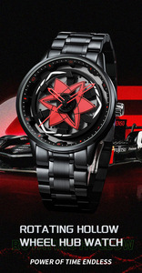 Montre officielle 3D originale LT07 Sha Rinn Gann avec personnages de dessins animés <span class=keywords><strong>Uchiha</strong></span> <span class=keywords><strong>Sasuke</strong></span> rotatifs, mouvement à quartz, étanche, rotation à 360° - Product Image 6