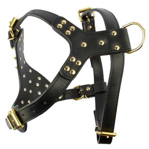 Arnés para perros de raza grande con remaches de cuero <span class=keywords><strong>PU</strong></span> tachonado para perros más grandes Arneses para mascotas - Product Image 2