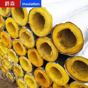 Tubo de Aislamiento Térmico para Tuberías de Vapor de Calderas y Aire Acondicionado, Aislamiento de Fibra Centrífuga con Lámina Adhesiva - Product Image 4