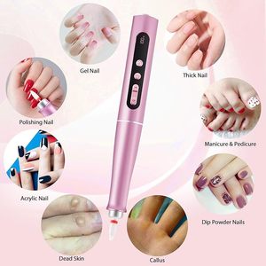 Professional Cordless <b>Nail</b> Drill Buffer Machine Digital Display 5-Speed F/R USB Portable Efile 20000 RPM Electric <b>Nail</b> Care Kit - Product Image 6